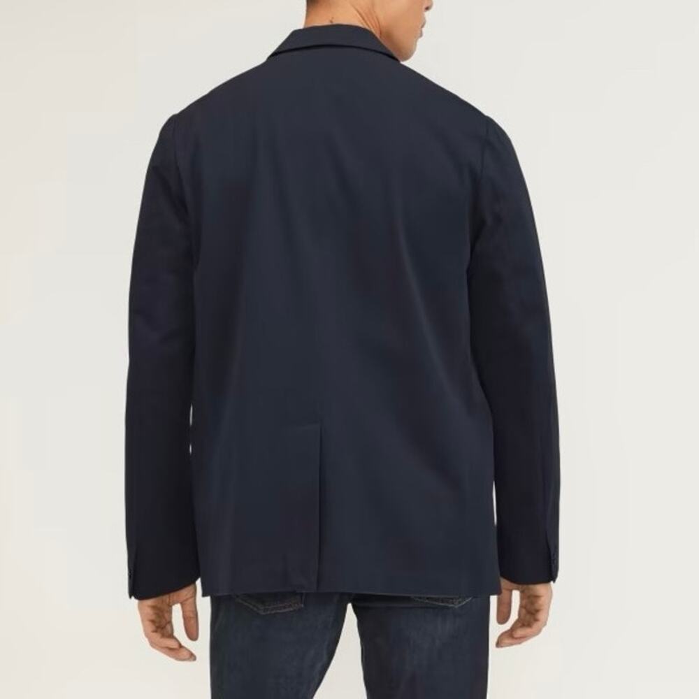 Everlane The Performance Chino Blazer Men's XL Deep Navy Flap Pockets Stretch